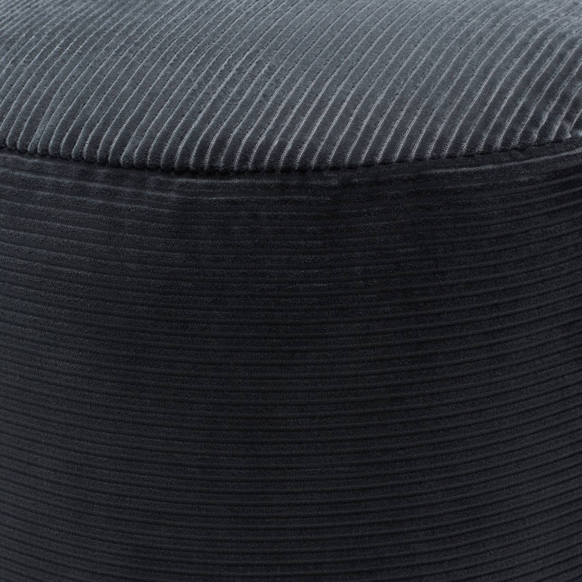 Benjiman Black Pouf