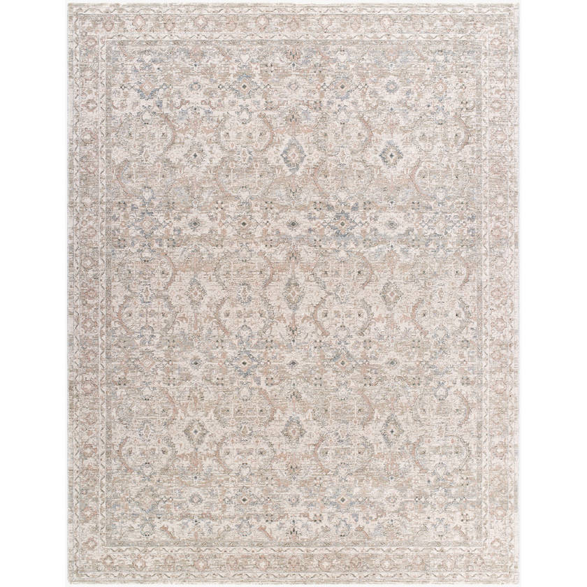 Trenna Traditional Light Silver Area Rug