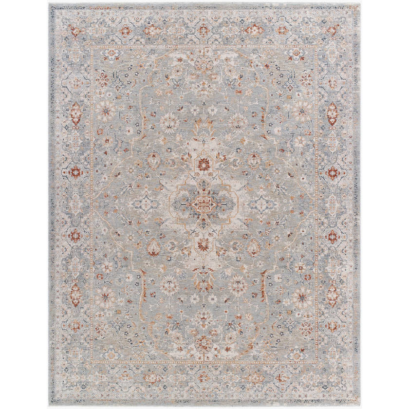 Cha Traditional Slate Area Rug
