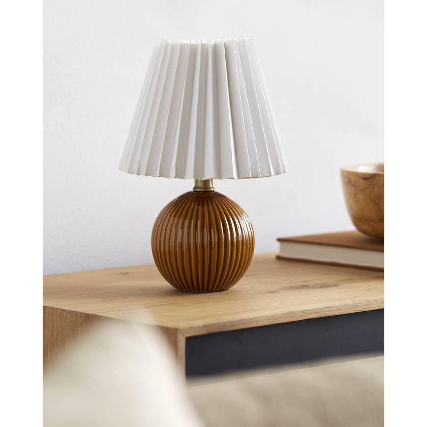 Trudie Modern Dark Brown Table Lamp