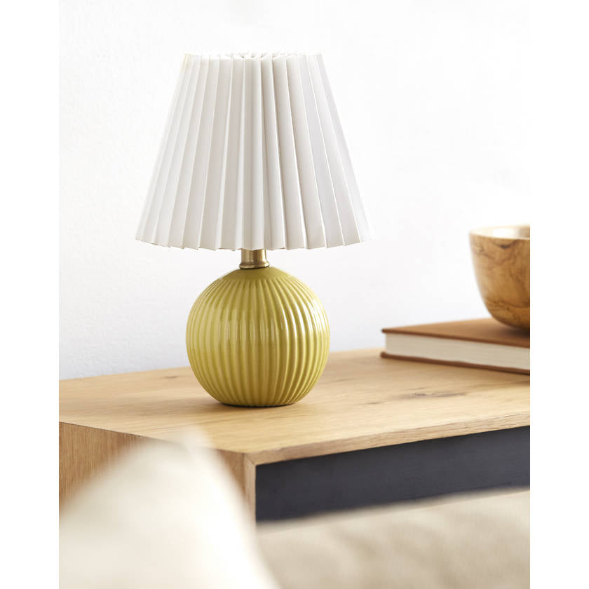 Trudie Modern Bright Yellow Table Lamp
