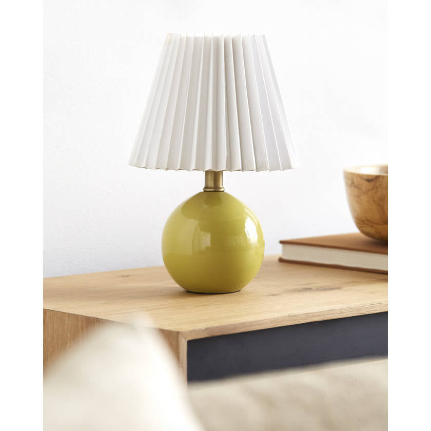 Travarus Modern Bright Yellow Table Lamp