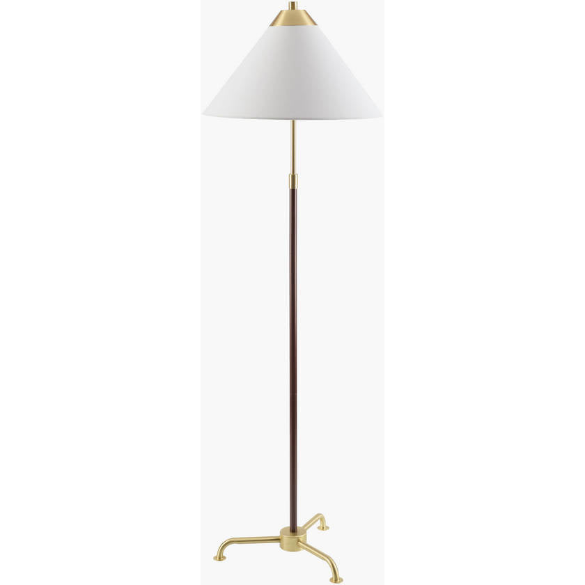 Rica Modern Brown/Gold Floor Lamp