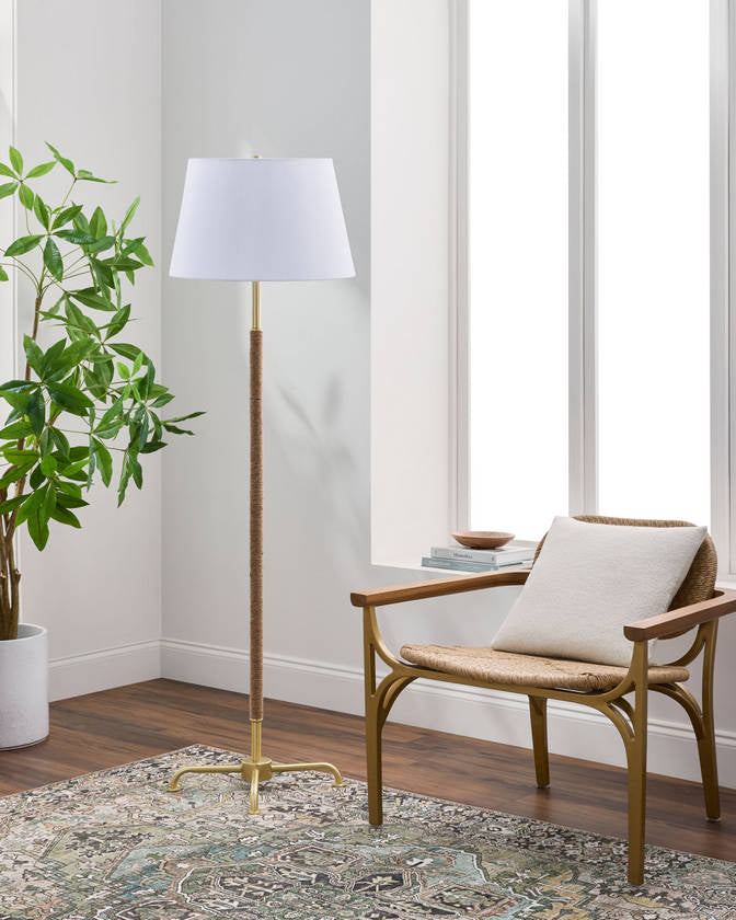 Keone Modern Gold Floor Lamp