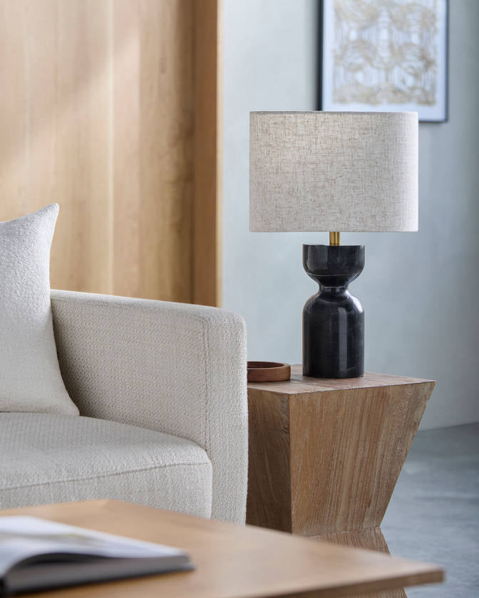 Shaneaka Modern Black Table Lamp