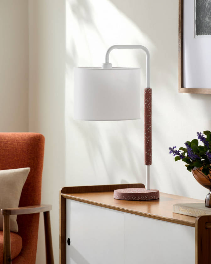 Delila Modern Blush Table Lamp