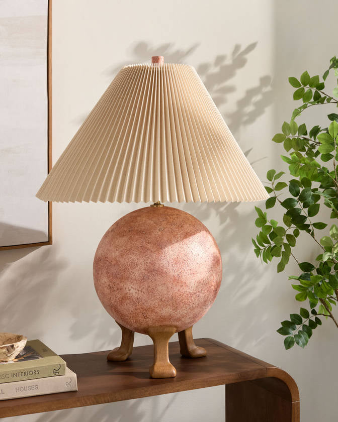 Naeva Modern Blush Table Lamp
