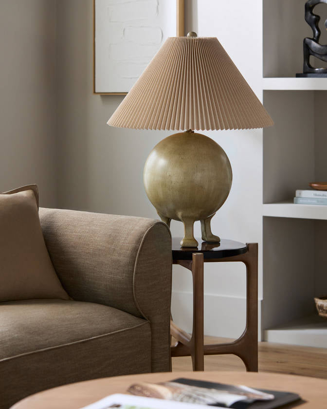 Naeva Modern Cream/Light Gray Table Lamp