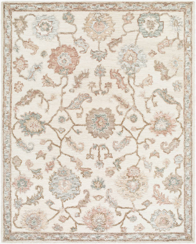 Fierze Traditional Off-White Area Rug
