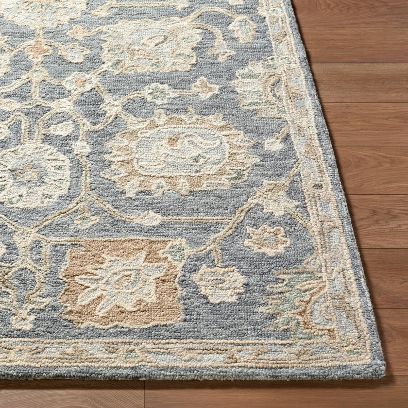 Mahala Traditional Silver Area Rug