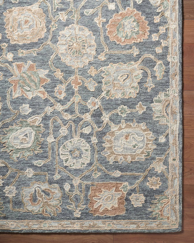 Mahala Traditional Silver Area Rug