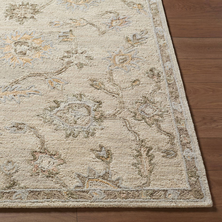 Aesha Traditional Off-White Area Rug