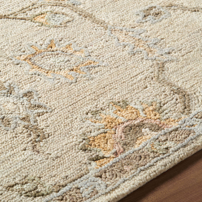 Aesha Traditional Off-White Area Rug