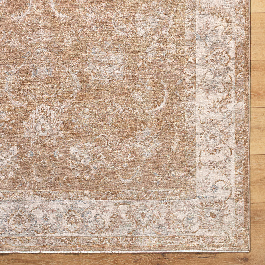 Pennie Traditional Cream/Light Brown Area Rug