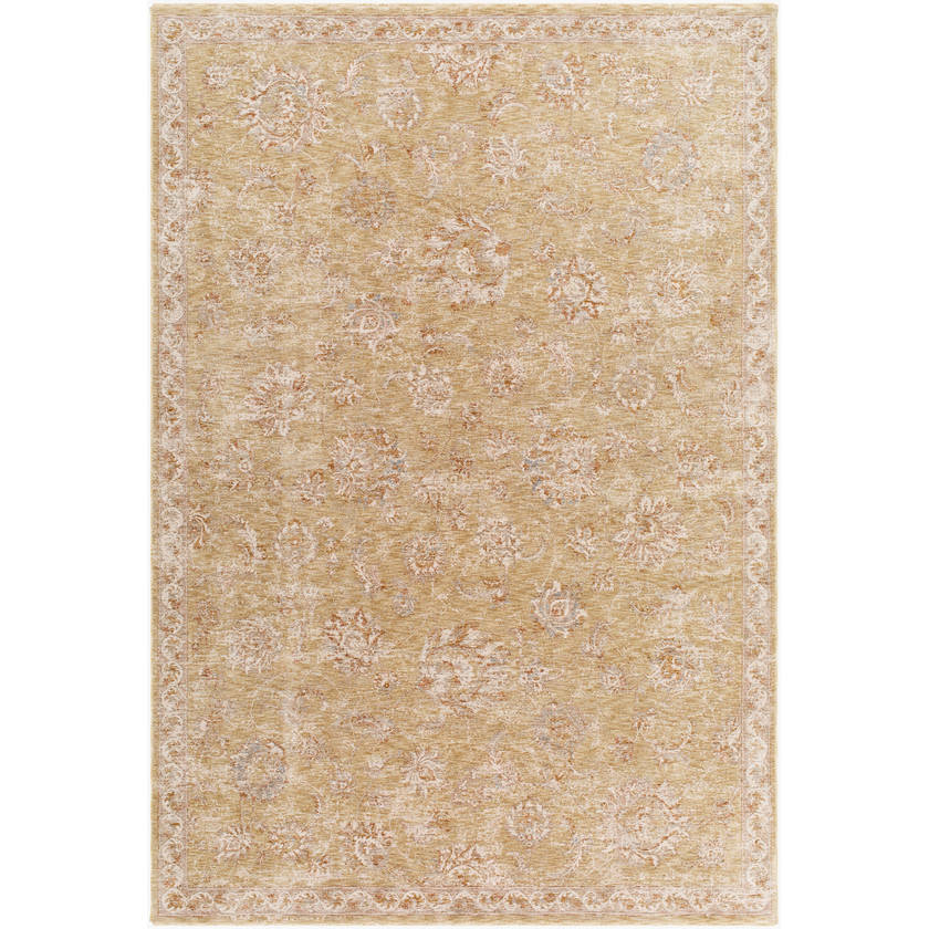 Jamell Traditional Light Brown Area Rug