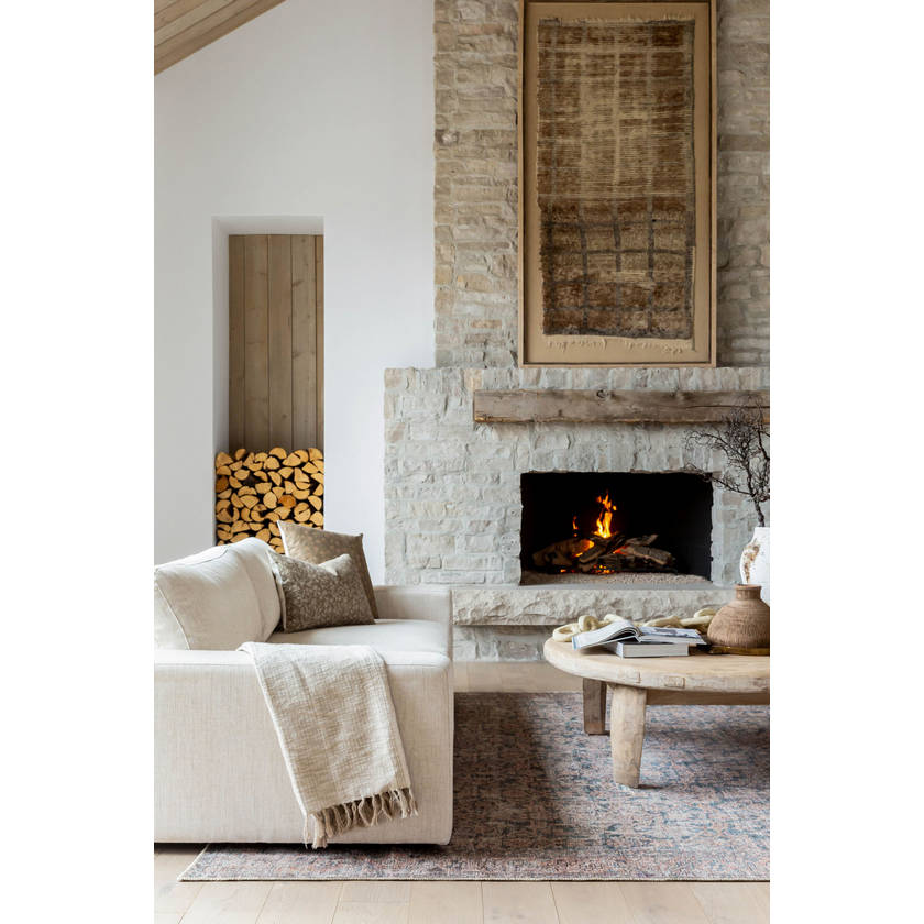 Lorelai Traditional Deep Teal Washable Area Rug - Vivir x Livabliss