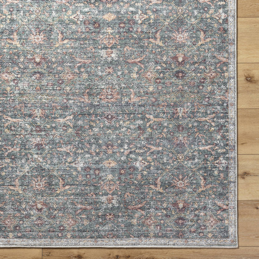 Mary Traditional Medium Green Area Rug - Vivir x Livabliss