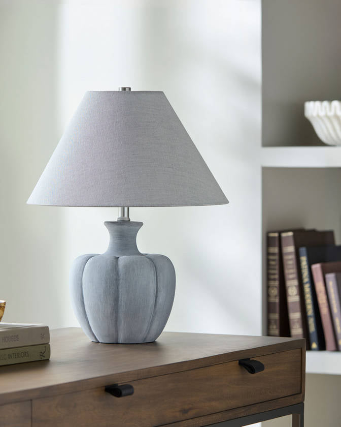 Vimpeli Traditional Gray Table Lamp