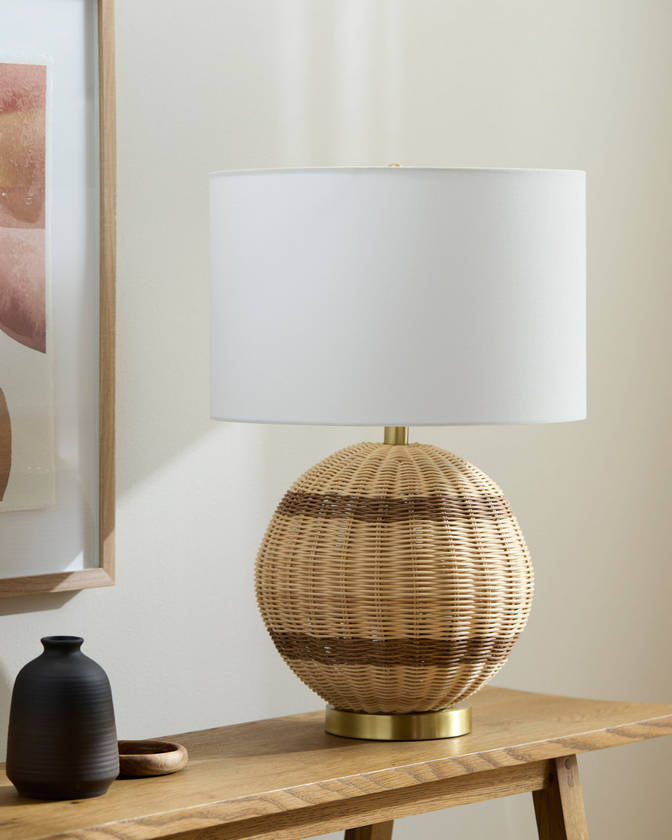 Keauna Traditional Beige Table Lamp