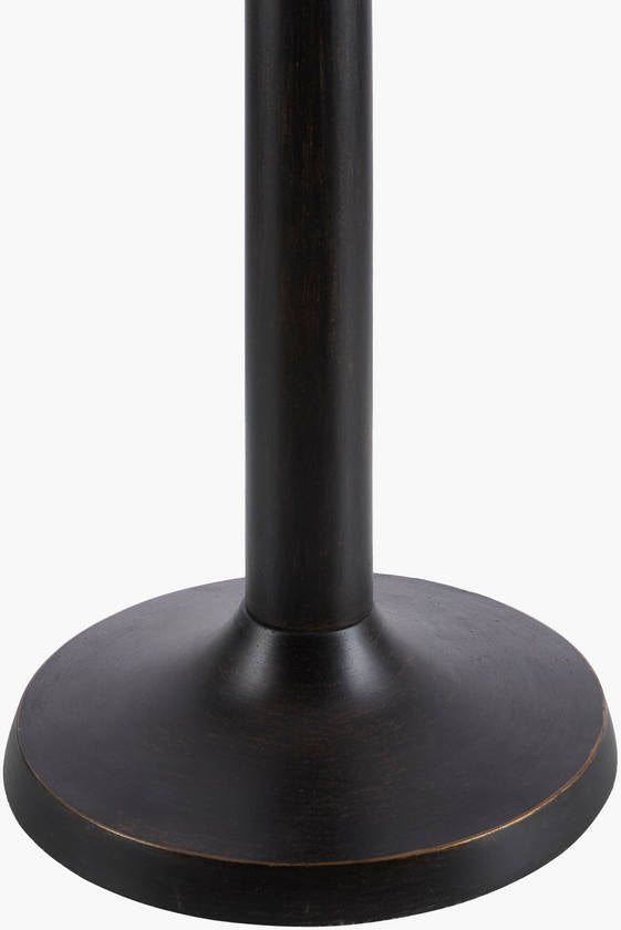 Mikia Rustic Black/White Floor Lamp