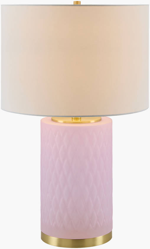 Ned Traditional Pink Table Lamp
