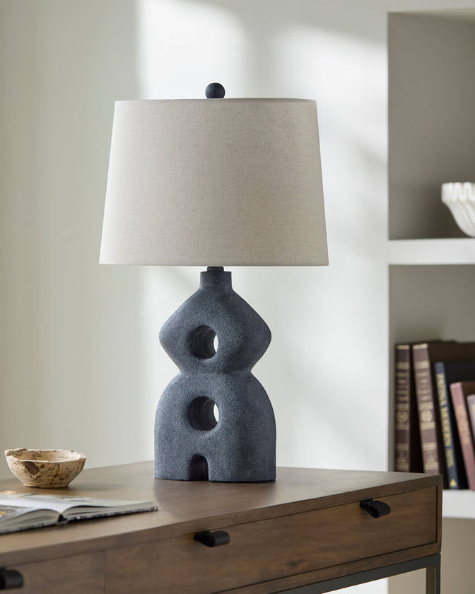 Tyffani Rustic Black Table Lamp