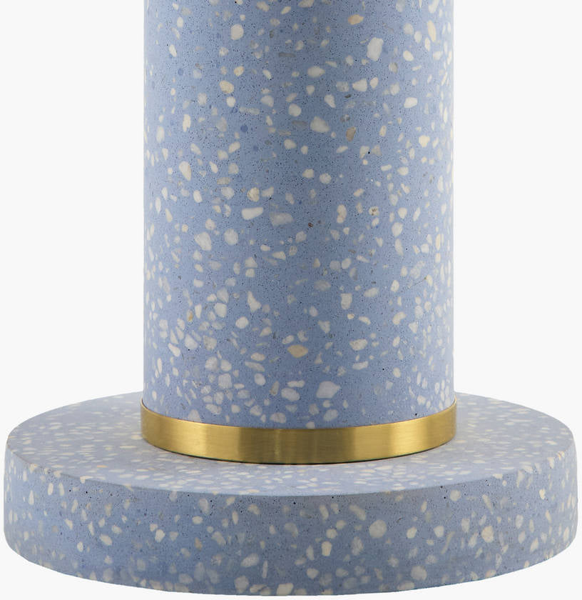 Kamila Traditional Sky Blue Table Lamp