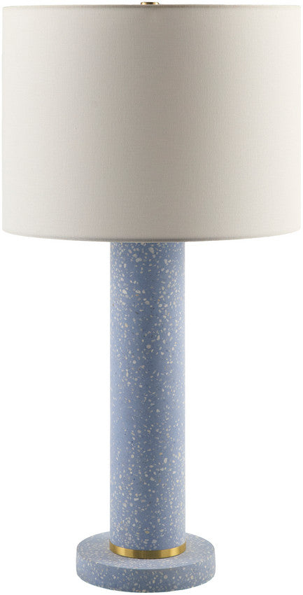 Kamila Traditional Sky Blue Table Lamp