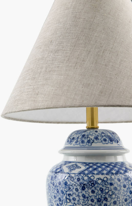Malori Traditional Blue Table Lamp