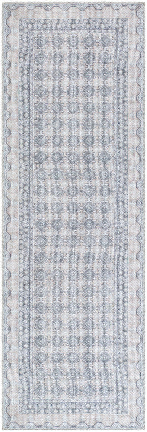 Rainier Cottage Pale Blue Washable Area Rug - Our PNW Home x Livabliss