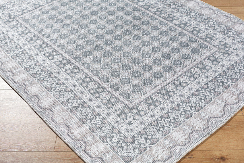 Rainier Cottage Pale Blue Washable Area Rug - Our PNW Home x Livabliss