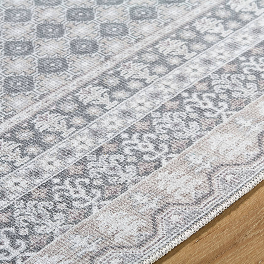 Rainier Cottage Pale Blue Washable Area Rug - Our PNW Home x Livabliss