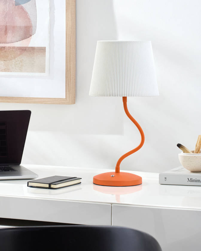 Shaquela Modern Bright Yellow Table Lamp