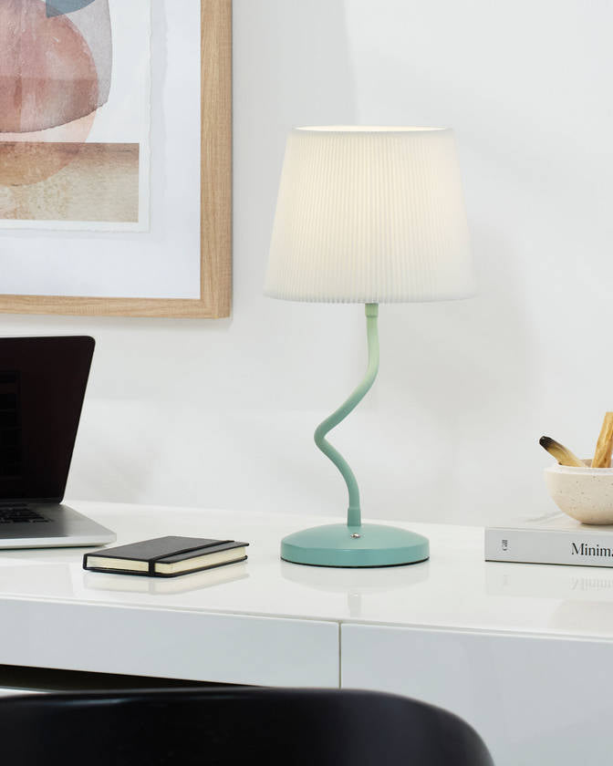 Shaquela Modern Green Table Lamp