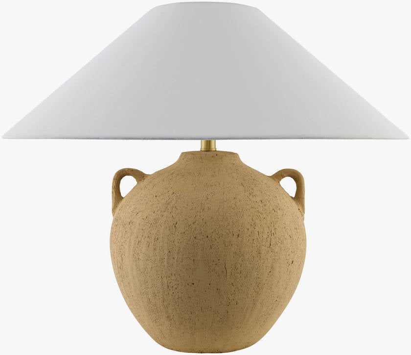 Araya Traditional Brown/White Table Lamp - Galey Alix x Livabliss