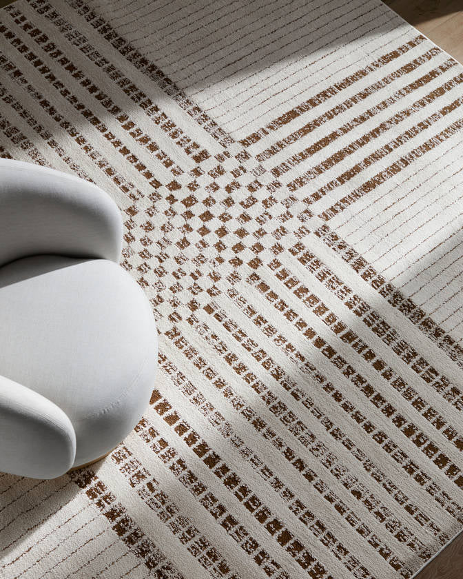 Architect Modern Dark Brown/Ivory Area Rug - Galey Alix Livabliss