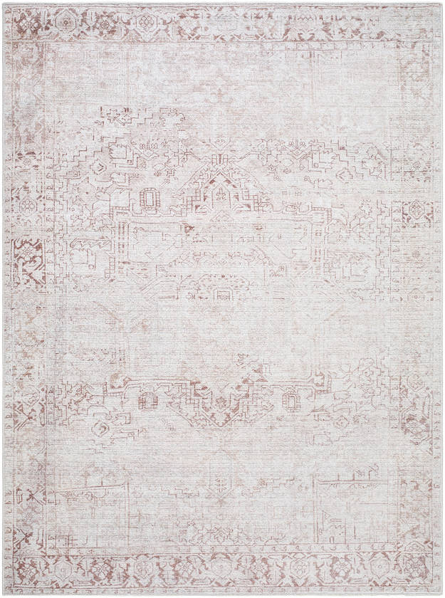 Collins Avenue Traditional Ivory/Brown Area Rug - Galey Alix Livabliss
