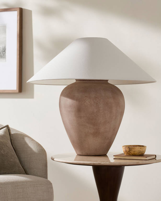Camden Ford Traditional Brown Table Lamp - Galey Alix x Livabliss