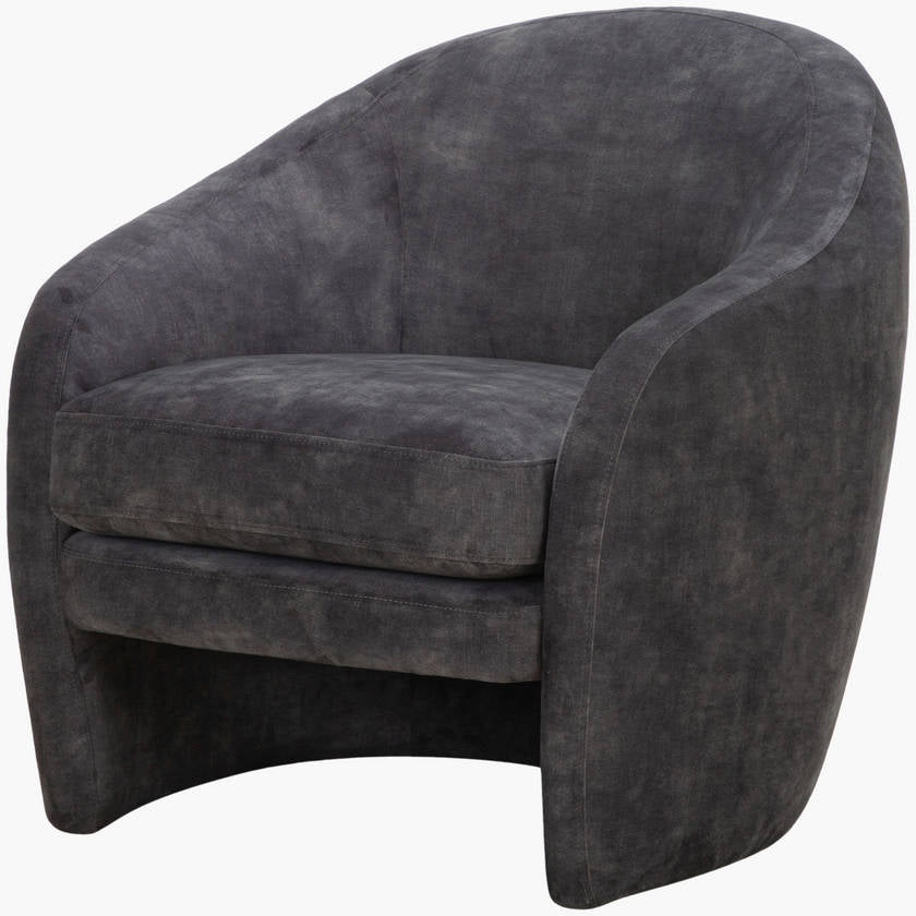 Hatcher Charcoal Accent Chair - Galey Alix x Livabliss