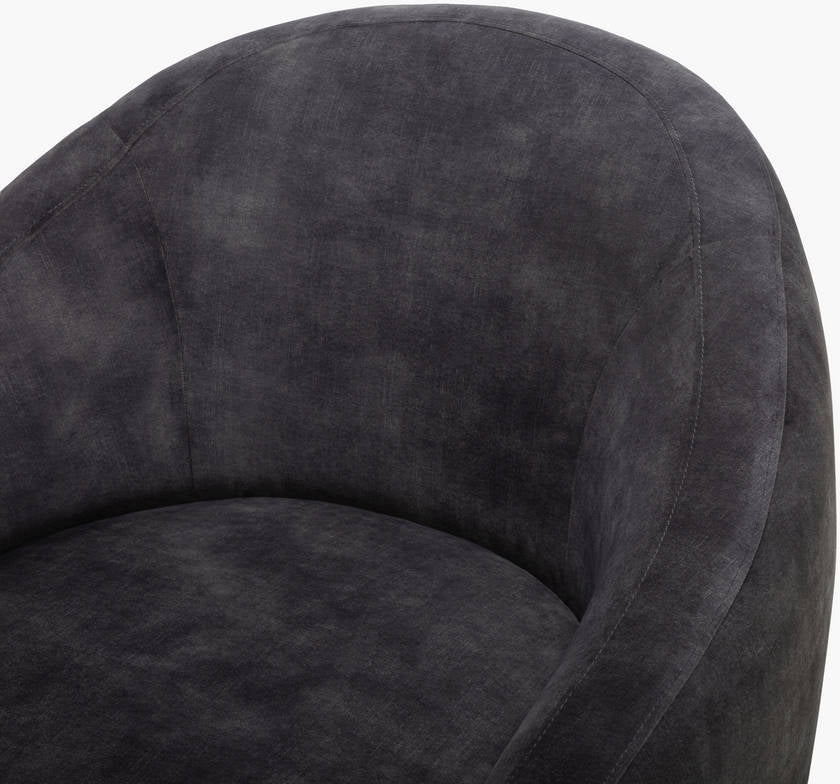 Hatcher Charcoal Accent Chair - Galey Alix x Livabliss