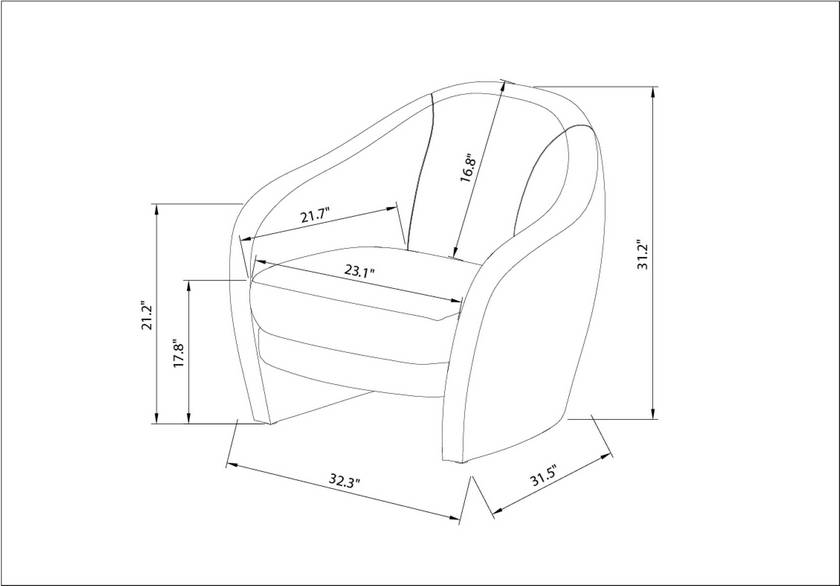 Hatcher Charcoal Accent Chair - Galey Alix x Livabliss