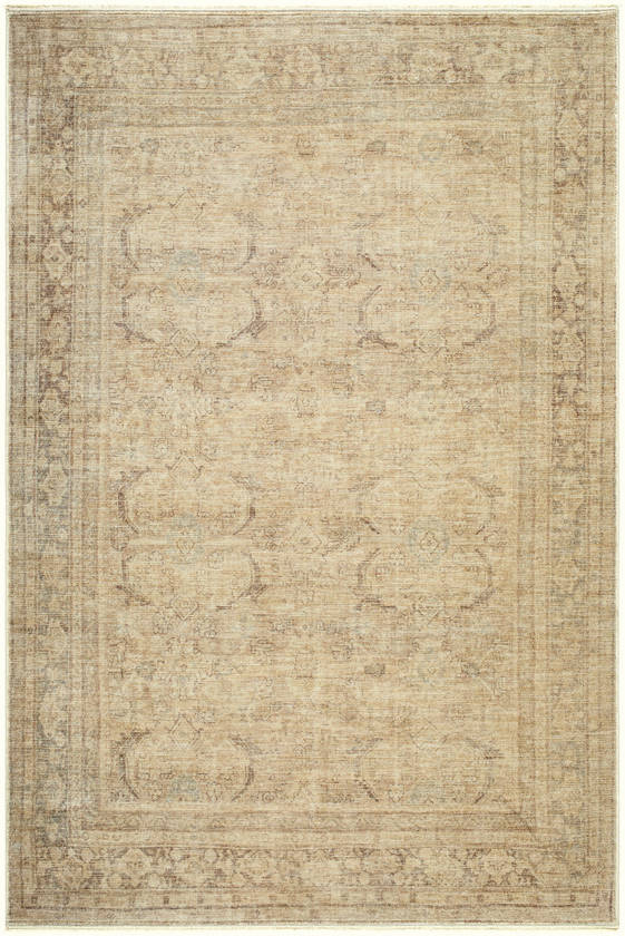 Fetscher Traditional Tan Area Rug - Galey Alix Livabliss