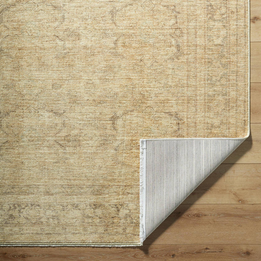 Fetscher Traditional Tan Area Rug - Galey Alix Livabliss