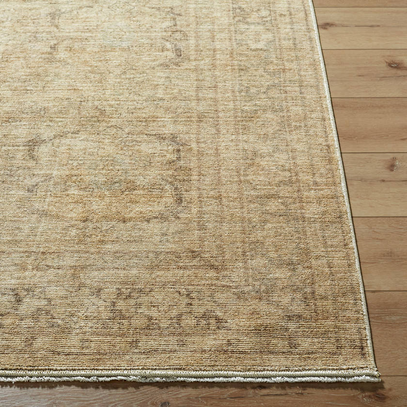 Fetscher Traditional Tan Area Rug - Galey Alix Livabliss