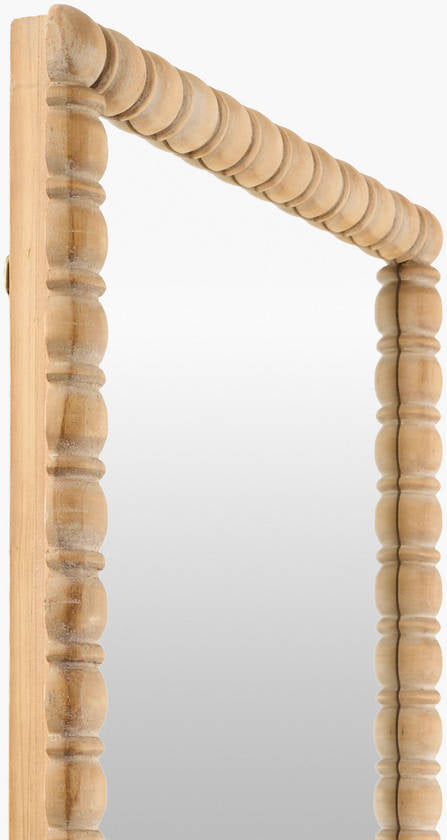 Karling Blair Traditional Brown Wall Mirror - Galey Alix x Livabliss