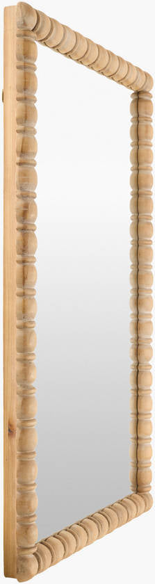 Karling Blair Traditional Brown Wall Mirror - Galey Alix x Livabliss