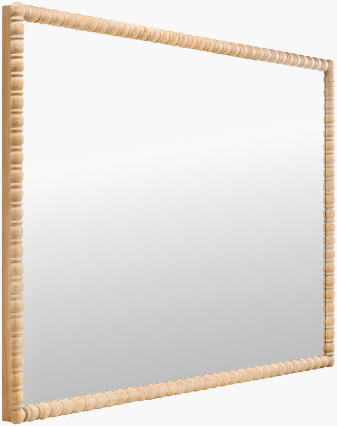 Karling Blair Traditional Brown Wall Mirror - Galey Alix x Livabliss