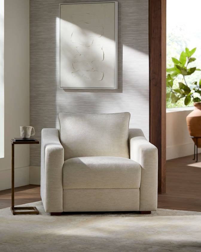 Sutterlin Ivory Accent Chair - Galey Alix x Livabliss