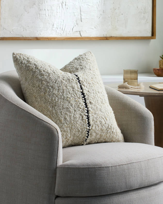 LaRocco Ivory Pillow Cover - Galey Alix x Livabliss