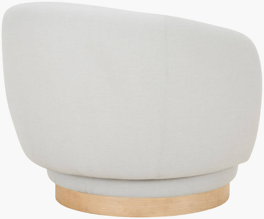 Finlayson Ivory/Beige Accent Chair - Galey Alix x Livabliss